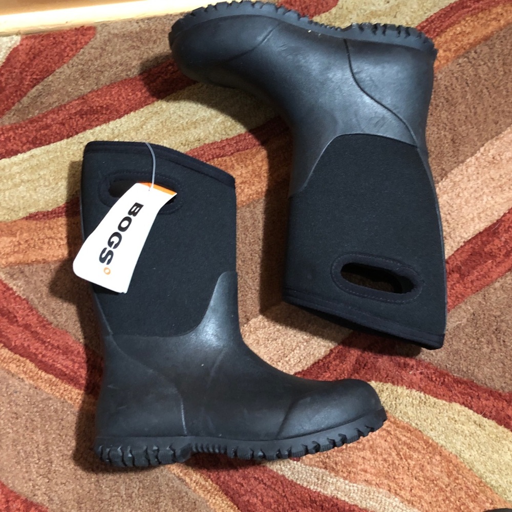 Bogs Kids Black Waterproof Pull-On 3 Season Boots Size 2
